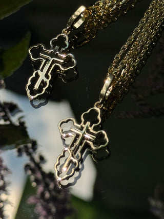 jewellery crosses . 18k yellow gold. varvara-collection.com